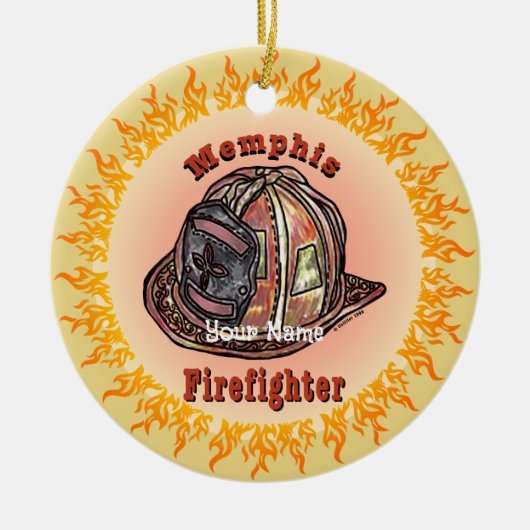 Ornament van de brandweer van Memphis (Voorkant)