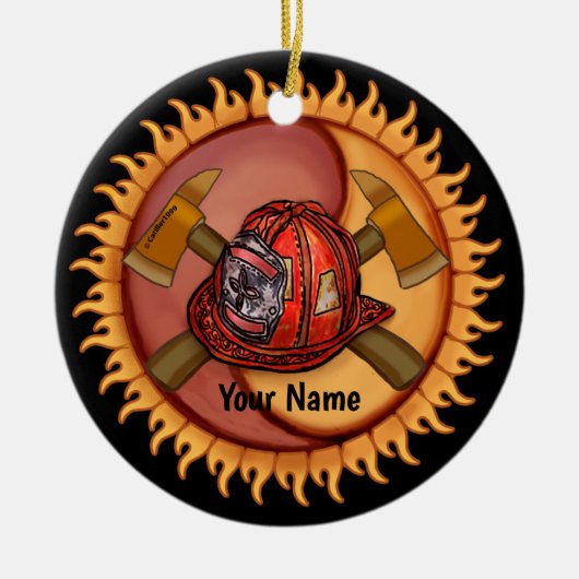 Ornament van de brandweer van Yin Yang (Voorkant)