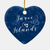Ornament van de Faeröer - Hart, kerstboom (Achterkant)