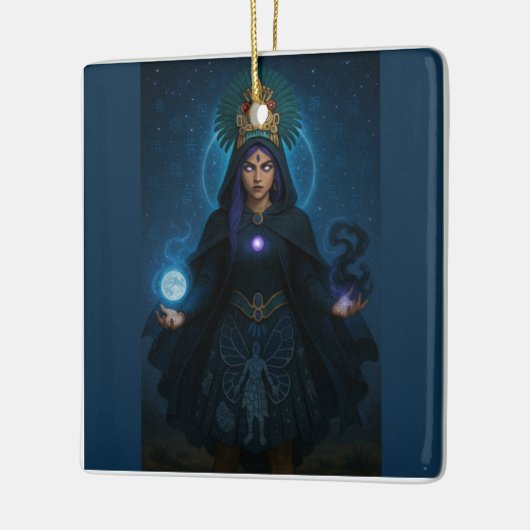 Ornament van de inheemse godin Tlazolteotl (Links)