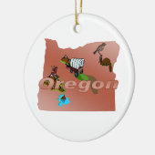 Ornament van de kerstboom Oregon (Links)