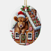 Ornament van de Koe van Christmas Highland (Rechts)
