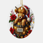 Ornament van de Koe van Christmas Highland (Rechts)