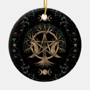 Ornament van de Life Pentagram Moon
