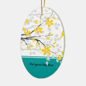 Ornament van de Magnolia-tak en bloemen (Links)