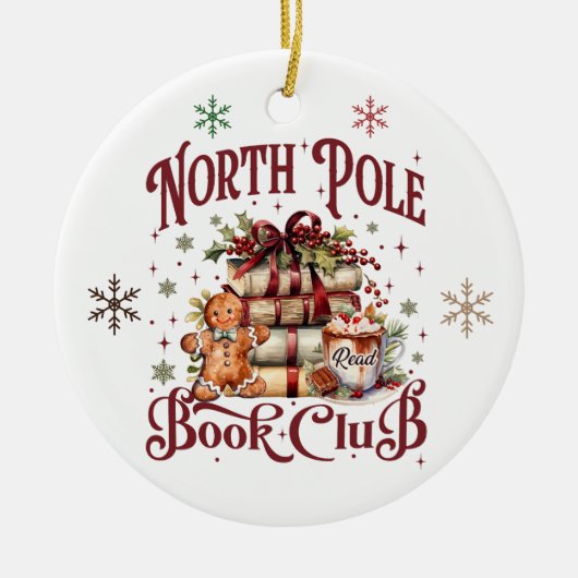 Ornament van de North Pole Book Club (Voorkant)