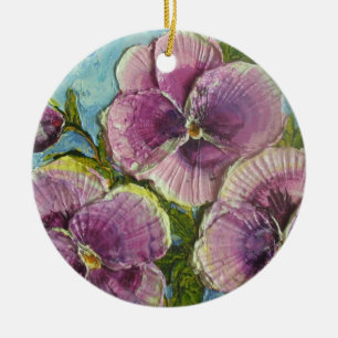 Ornament van de Paarse Pansies van Parijs
