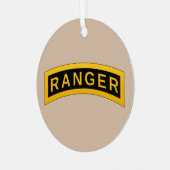 Ornament van de tab Metal van de Army Ranger Schoo (Voorkant links)