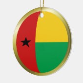Ornament van de vlag van Guinee-Bissau (Links)