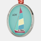 Ornament van dinghy Metal (Links)