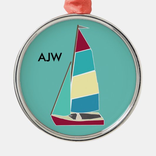 Ornament van dinghy Metal (Voorkant)
