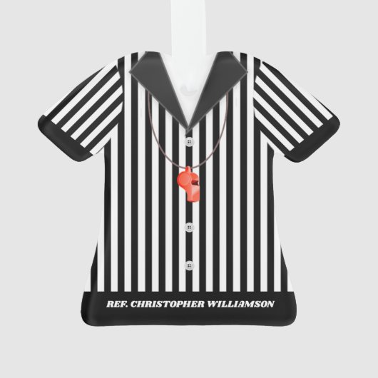 Ornament van gepersonaliseerd Shirt met gestripte  (achterkant)