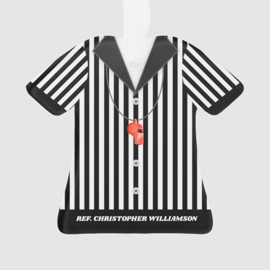 Ornament van gepersonaliseerd Shirt met gestripte (voorkant)