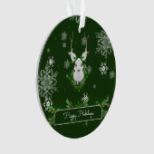 Ornament van groene rendieren (voorkant)