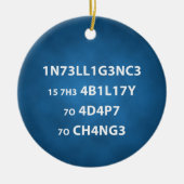 Ornament van het Cirkelbericht van Intelligence Qu (Voorkant)