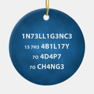 Ornament van het Cirkelbericht van Intelligence Qu