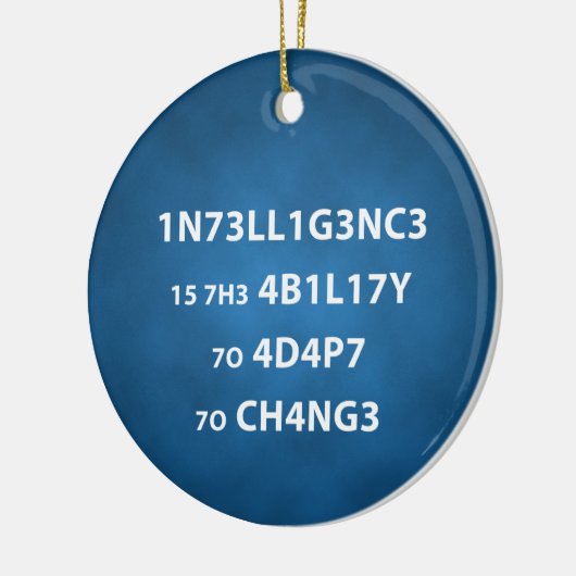 Ornament van het Cirkelbericht van Intelligence Qu (Links)