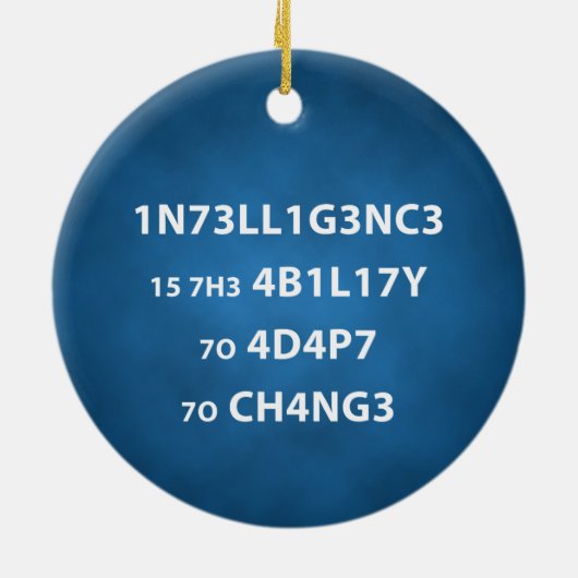 Ornament van het Cirkelbericht van Intelligence Qu (Achterkant)