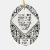 Ornament van het concertprogramma van Bilibin (Achterkant)