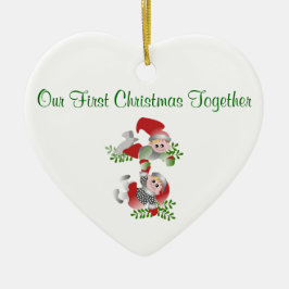 Ornament van het hart met Elves