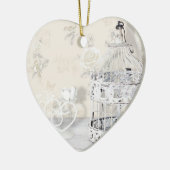 Ornament van het hart - Shabby Chic Birdcage (Links)