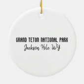 Ornament van het nationale park Grand Teton (Achterkant)