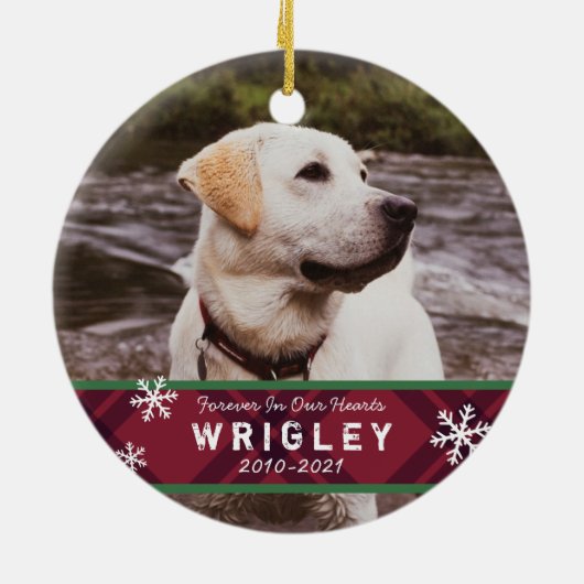 Ornament van het Pet Memorial (Achterkant)