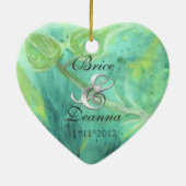 Ornament van het regenwoud Haze Silver Wedding Fav (Achterkant)