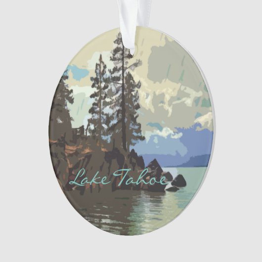 Ornament van het Tahoe Acrylmeer (voorkant)