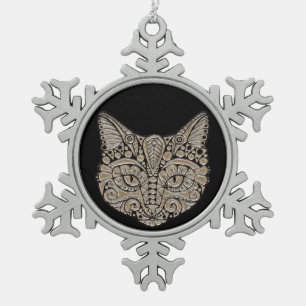 ornament van juwelen kattenpeper