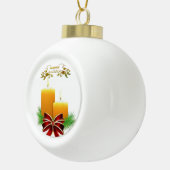 Ornament van keramische keramiek, Prettige feestda (Rechts)