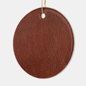 Ornament van lederen keramische cirkels (Links)