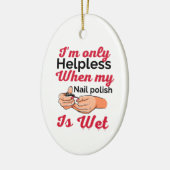 Ornament van nagellak metaal (Links)