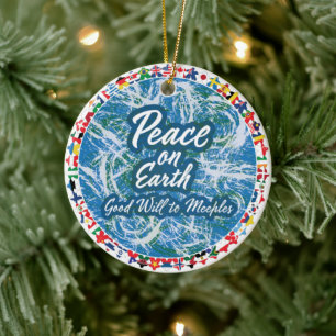 Ornament van Peace on Earth Meeples