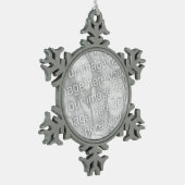 Ornament van Pewter Snowflake (Links)