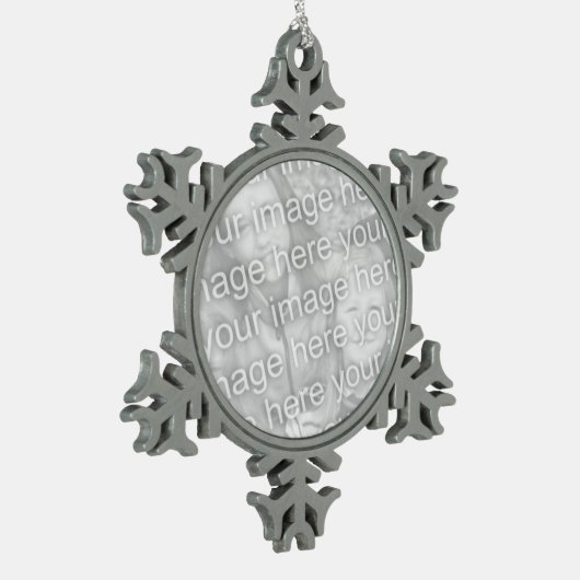  Ornament van Pewter Snowflake (Links)