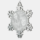  Ornament van Pewter Snowflake (Rechts)