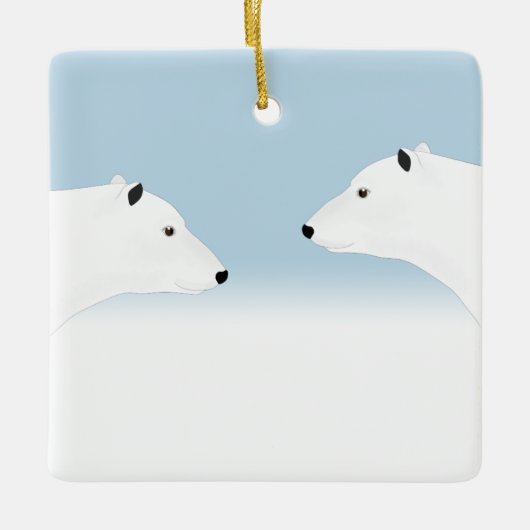 Ornament van poolBeren (Voorkant)