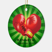 Ornament van rode boxing (Links)