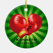 Ornament van rode boxing (Achterkant)