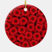 Ornament van rode papaver (Achterkant)