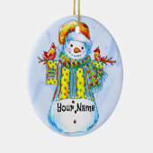 Ornament van Snowman Birdman (Rechts)