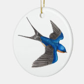 Ornament van Vliegende Barn Swallow (Links)