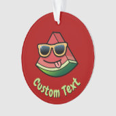 Ornament van watermeloenen Cartoon (voorkant)