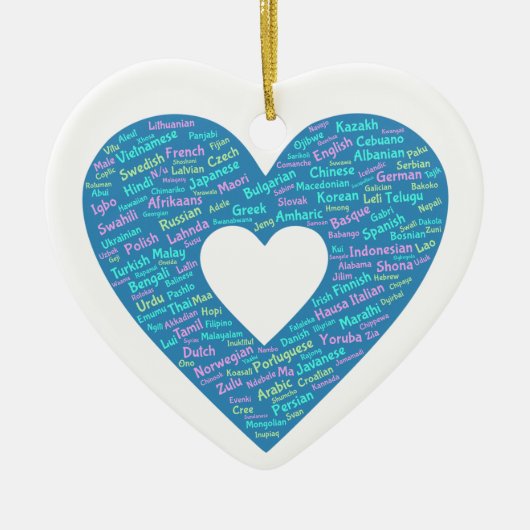 Ornament van wereldtalen (Voorkant)