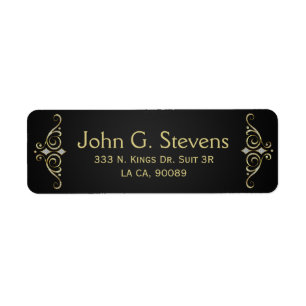 Ornament van witte en goudglitter etiket