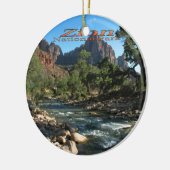 Ornament: Virgin River and Watchman (Ronde) Keramisch Ornament (Links)