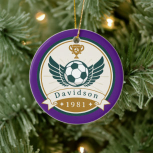 Ornament - Voetbal - Gepersonaliseerd - Naam toevo