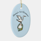 Ornament voor baby's, eerste Kerstmis (Rechts)