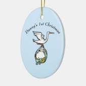 Ornament voor baby's, eerste Kerstmis (Links)
